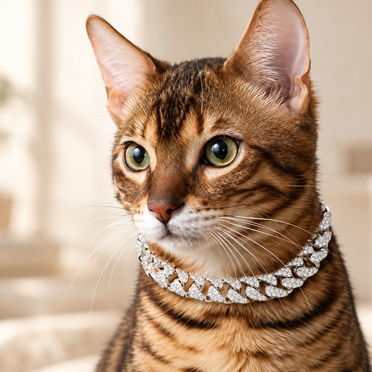 Rhinestone Necklace 犬・猫用